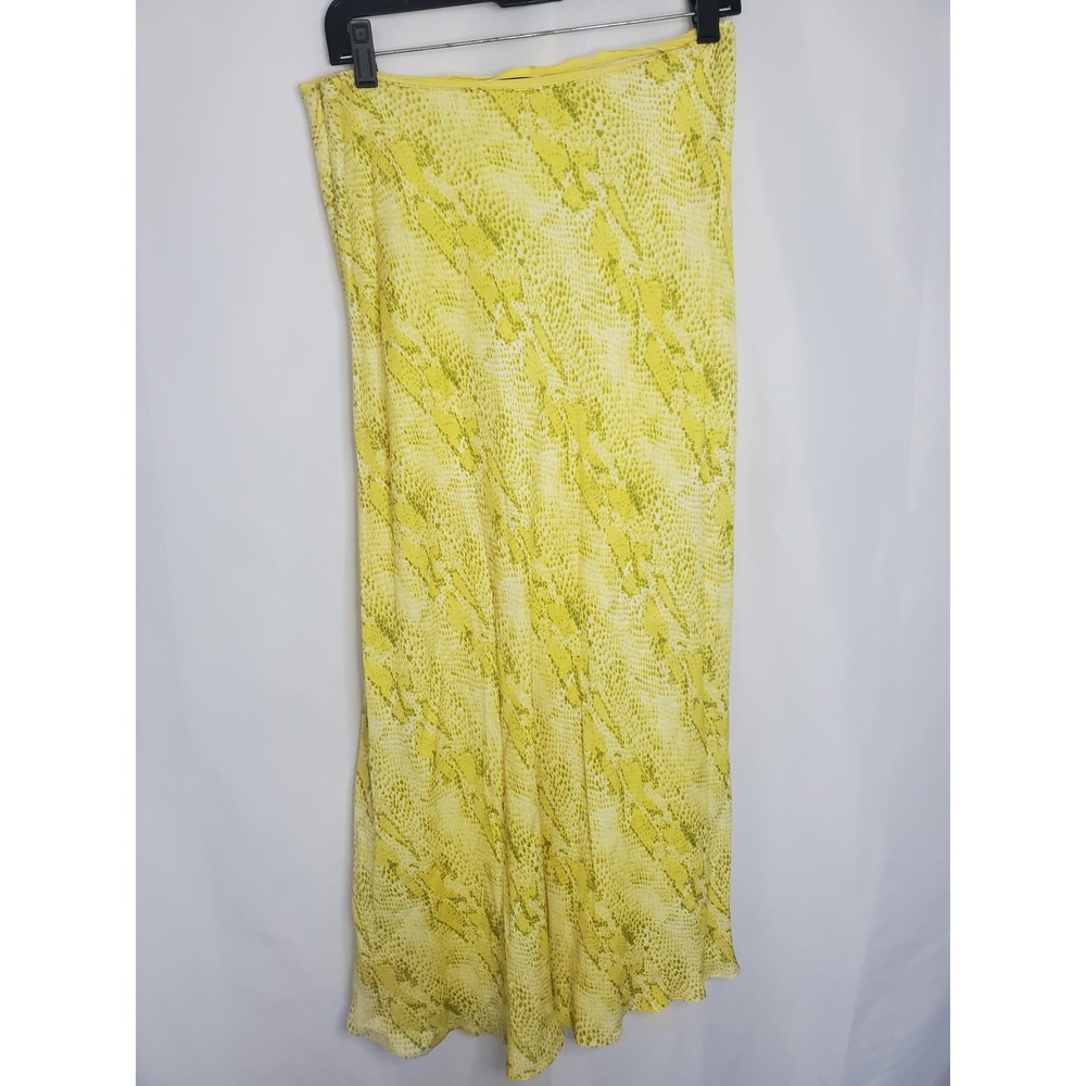 Whistles Yellow Multi Python Print Bias Cut Long … - image 7